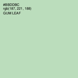 #BBDDBC - Gum Leaf Color Image